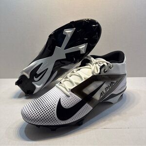 Nike Air Alpha Menace 4 Pro Football Cleats Size 16 Black White FZ7702-105 New